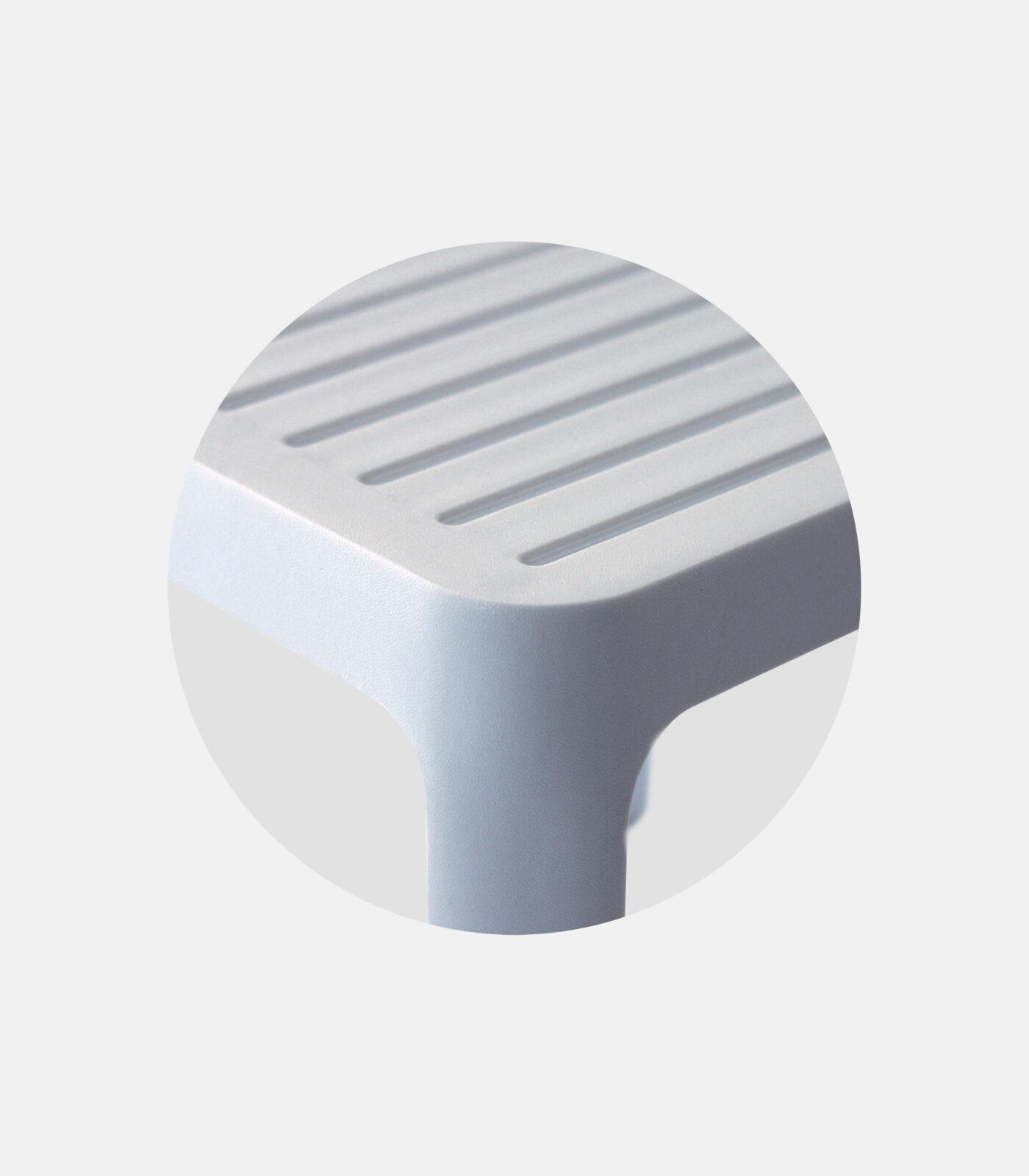Polypropylene Side Table Alkmini White - Corner