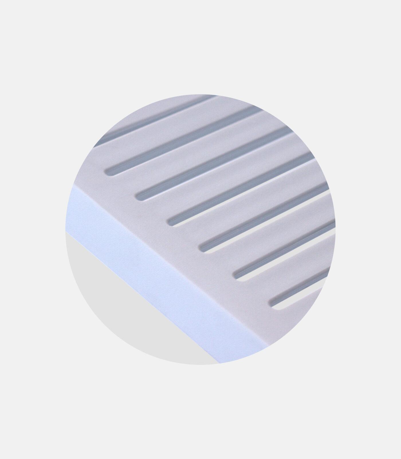 Polypropylene Side Table Alkmini White - Top view detail