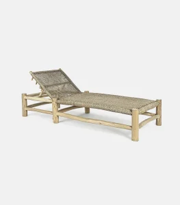 Ξαπλώστρα παραλίας ξύλινη Γαία Teak